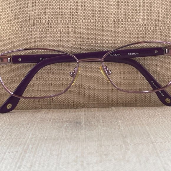 Bulova Women Eyeglasses Voilet Tone Glasses PIEDMENT 51[]15 135 Frame main image 7